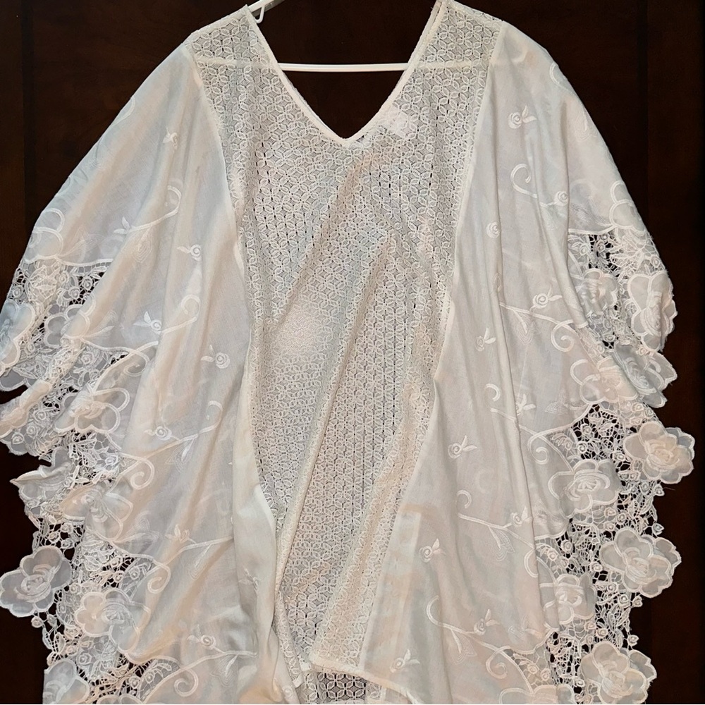 Merona Lace Kimono/Bathing Suit Coverup - L - Picture 6 of 7